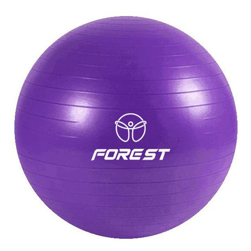Pelota Yoga Ball Forest Fitness Esferodinamia 75 Cm Gym Color Violeta