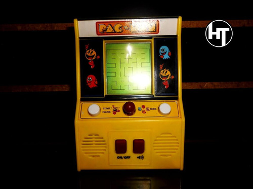 Mini Arcade, Pacman, Original Basic Fun, Ban Dai, 6 Pulgadas