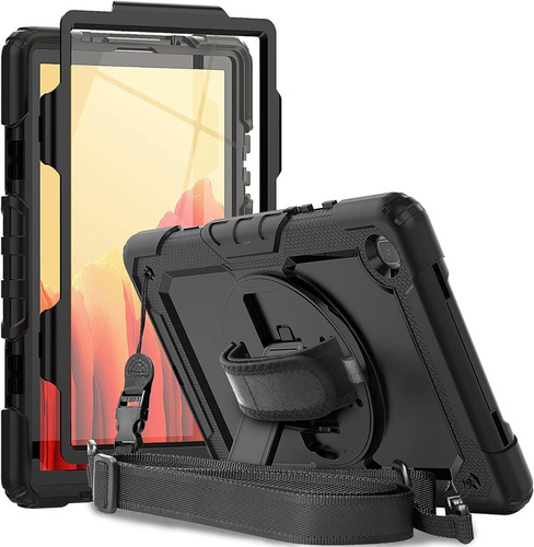 Funda Protectora Galaxy Tab A7 10.4 Protector Pantalla Negro
