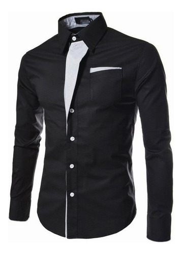 Camisa Slim Fit Strech Calidad Moda Casual Formal Lisa