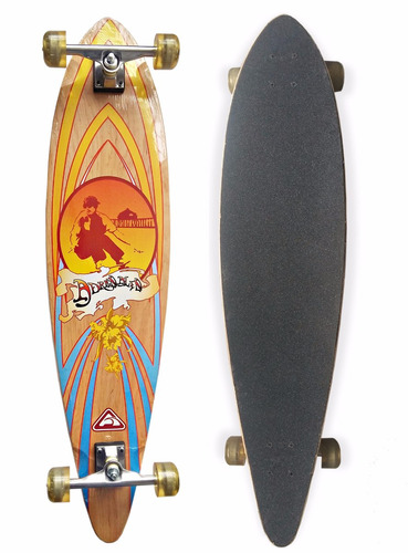 Patineta Longboard Carving Adrenalin Completa 40  Hyperflex