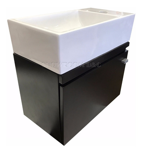 Vanitory Colgante Mini Piazza A146 Laqueado Bacha Loza 45x25