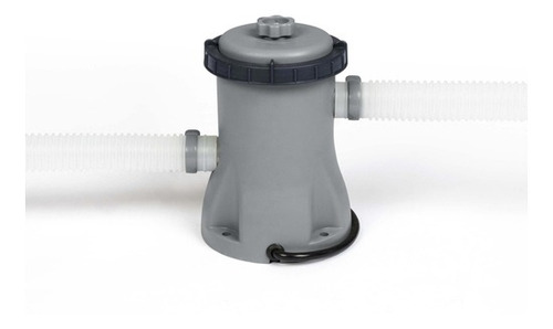 Imagen 6 de 9 de Piscina estructural redonda Bestway 56408 con capacidad de 4678 litros de 305cm de diámetro gris claro diseño piedra prismática