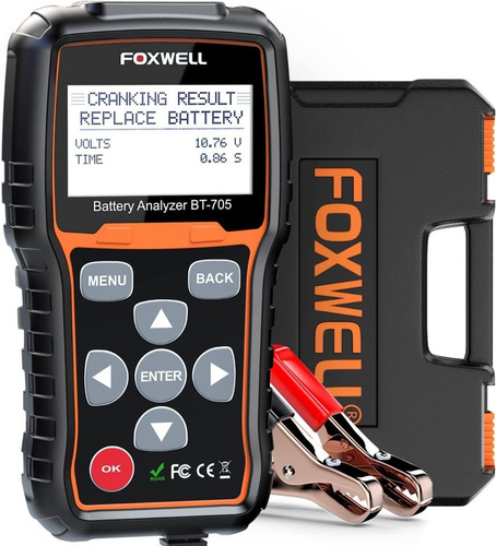 Probador De Batería 12v 24v Foxwell Bt705 100-2000 Cca