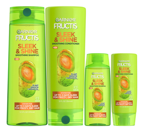 Set De ChampĂș Y Acondicionador Garnier Fructis Sleek & Shine
