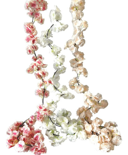 Deco Flora/ Guía Flor Cerezo Artificial/ 4pz De 1.18cm