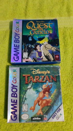 Juegos De Game Boy Color Con Caja Tarzan & Camelot Quest