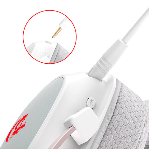 Headset Gamer Zeus Pro Sakura Edition Branco