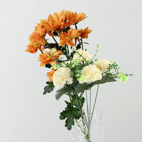 3 Flores Artificiales De Hortensia: Hortensia De Simulación