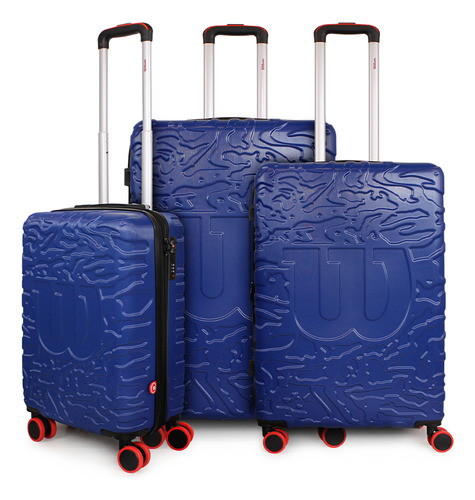 Set 3 Maletas S+m+l Vermont Azul Wilson