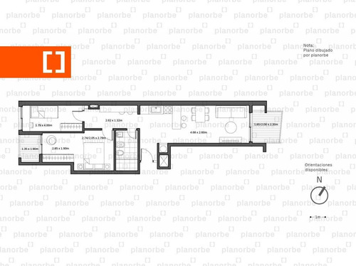 Venta De Apartamento Obra Construcción 2 Dormitorios En Centro, Edimboro Quiroga Unidad 304