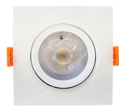 Imagem 2 de 6 de Spot Led 3w Avant Direcionável Quadrado Branco Quente