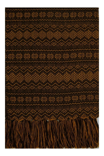 Rebozo Artesanal Color Oro Negro