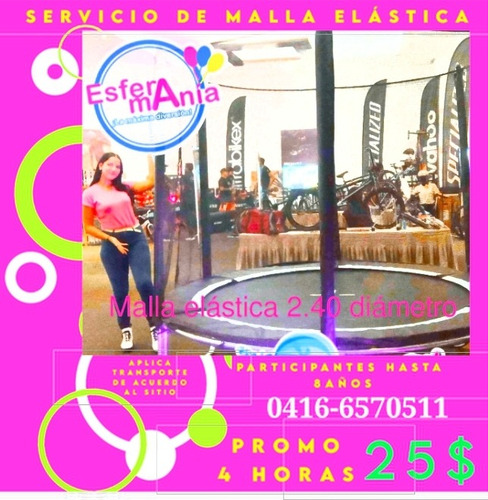 Imagen 5 de 5 de Inflables Baby Gym Malla Elástica Water Ball Perros Caliente