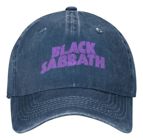 Gorra De Béisbol Neutral Estampada En Black Sabbathe
