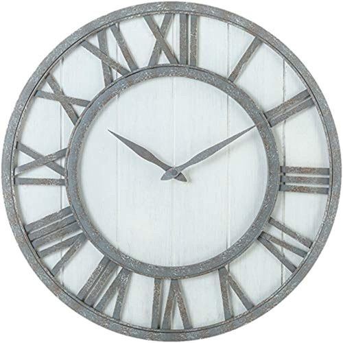 Casco Antiguo Casa Metal Y Madera Maciza Silencioso Reloj De