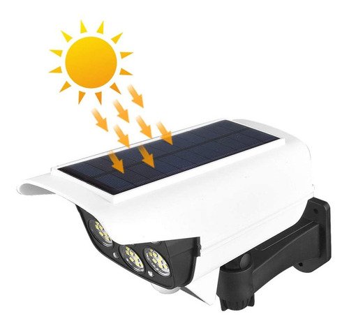 Lampara Luz Solar Simulador Camara Ip Sensor Movimiento2178t
