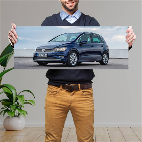 Cuadro 30x80cm Auto 2018 Volkswagen Golf Sv Uk 7 569