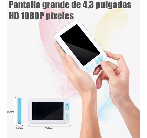 Otoscopio Digital Con 6 Luces Led, Tarjeta Tf De 32 G, 3,9 M