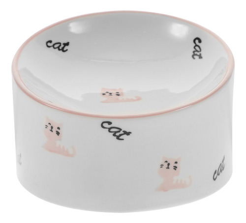 Cuenco Grande De Cerámica Con Bolsillo Inclinable Para Gatos