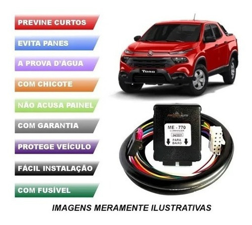 Modulo Instalação Eletrica Engate Específico Fiat Toro