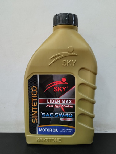 Aceite Sintetico Sky 5w40 Api Sp