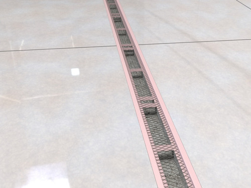 Kit 2 Ralo Linear 10x100 Cm Grelha Aluminio (modular 50cm)
