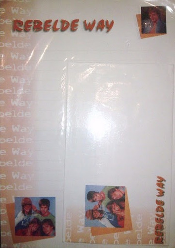 Papel Carta Sobres Rebelde Way Y Bandana Lote X 20 Bolsitas
