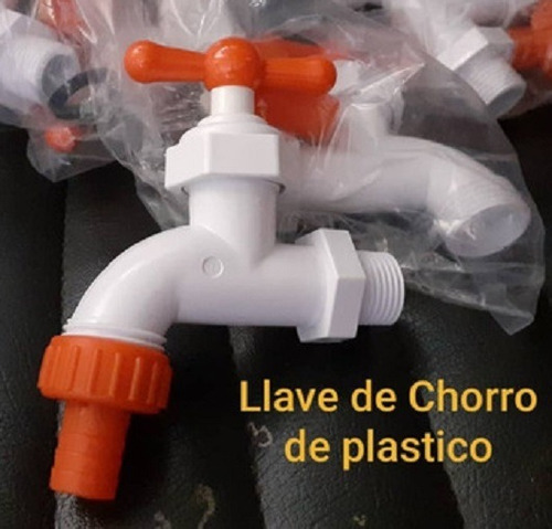 Llave De Chorro Plastico Con Conexion