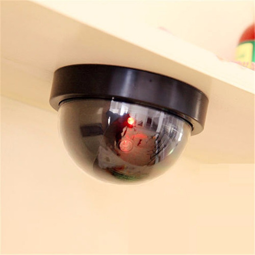 Camara Falsa Led Rojo Intermit. Domo Apariencia Rea X 3 Un.