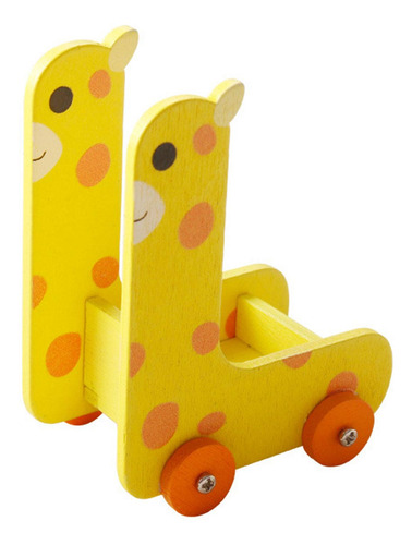 3 Carro De Almacenamiento De Animales, Mini Muebles, Jirafa