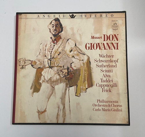 4 Lp's 33 1/3 Rpm Don Giovanni. W. A. Mozart. Angel. 1960.