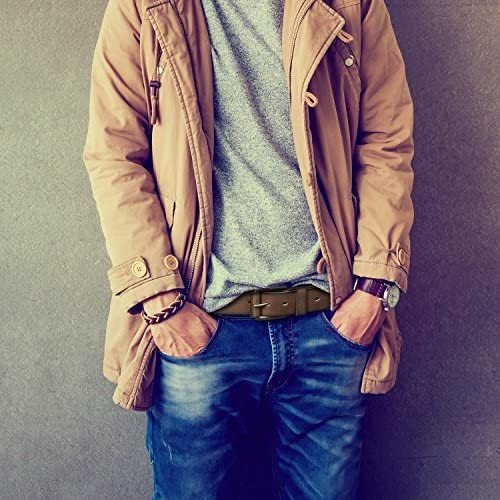 Cinturón Casual De Cuero Timberland Para Hombre, Marrón, 32