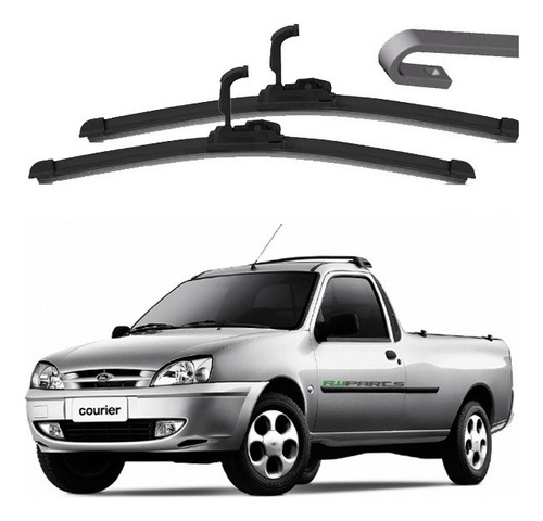 Palheta Slim Limpador Para-brisa Ford Courier 2002 19s 19s