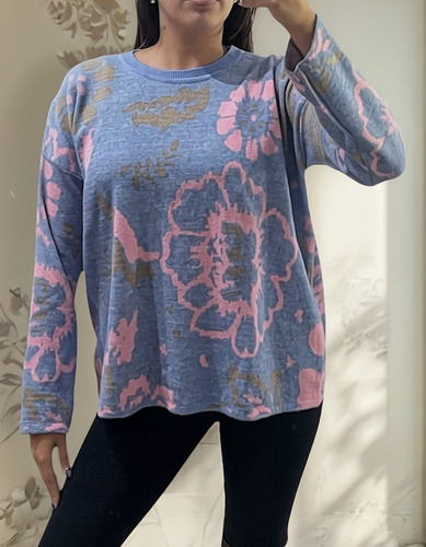 Sweater Mujer Bremer Estampados Amplio Nueva Temp
