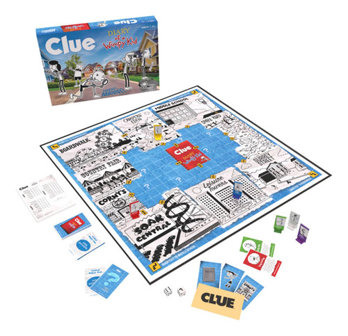 Juego De Mesa Usaopoly Clue: Diary Of A Wimpy Kid Collectibl