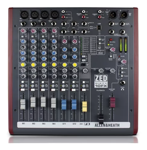 Consola De Sonido Allen & Heath Zed60-10fx