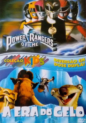 Dvd Lacrado Duplo Powers Rangers O Filme + A Era Do Gelo Aud