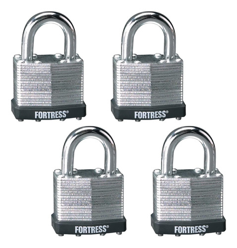 Master Lock 1803q Fortress Outdoor Padlock With Key, 4 Pa...