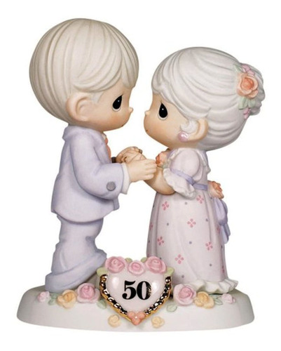 Figurilla Porcelana Precious Moments, 50 Aniversario