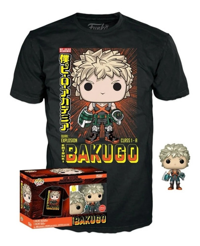 Funko Box Set Playera Katsuki Bakugo Hero Academia Talla M