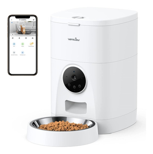 Mansview Dispensador Automático Comida Gatos Perros 4l