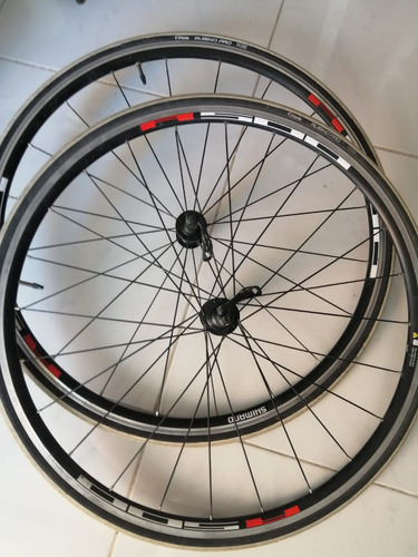 Juego Rines Shimano R500 Con Corazas Vittoria Rubino Pro