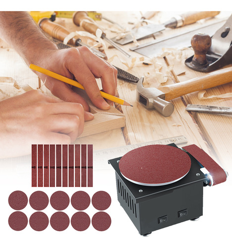 Kit De Lijadora De Discos Bench Mini Disc Y Con Rodillo Lija
