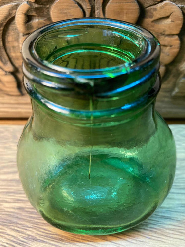Frasco Crema De Leche Antiguo De 200cc Del Campo Con Detalle (Usado)