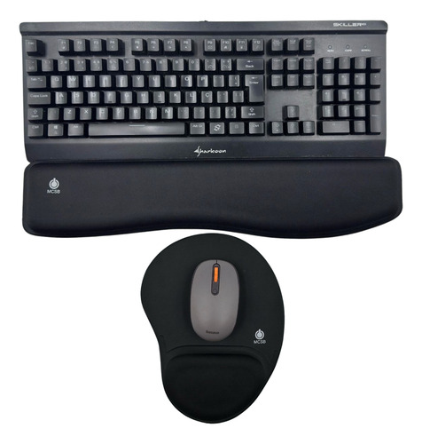 Kit 10 Mousepad E Apoio De Punho Par Teclado Ergonomic Pulso