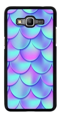 Funda Para Samsung Galaxy Escamas Sirenita Colores Morado