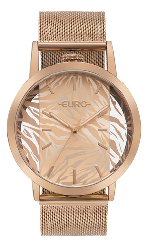 Relógio Euro Feminino Glitz Rosé - Eu2036yuf/4j