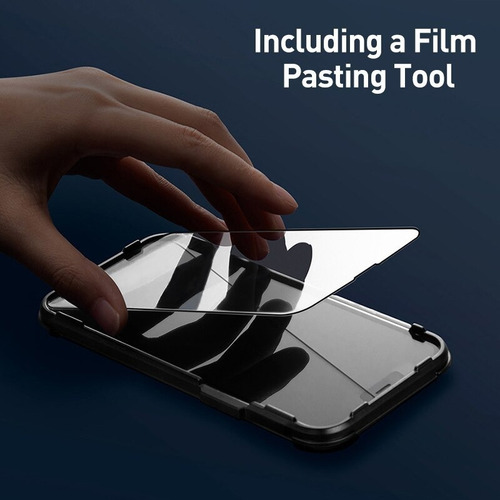 Imagem 8 de 9 de Película De Vidro iPhone 13 / Pro / Pro Max / Mini Baseus