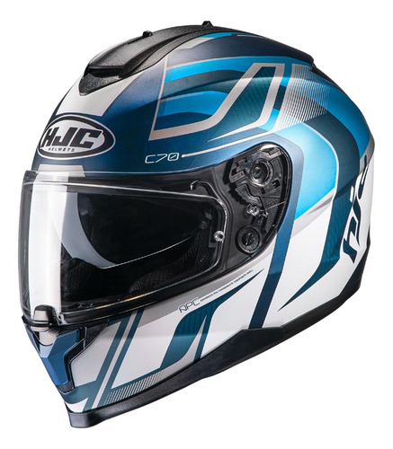 Casco Moto Hjc C70 Lantic Mc2sf Mate Lentes Incluidos